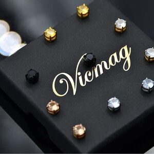Vicmag magnetic stud earrings non-pierced earrings new in box